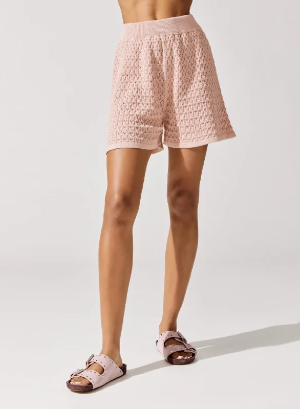 Eco Friendly Fashion Sale Lace Shorts In Cameo Pink