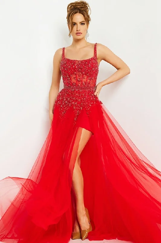 Day-To-Night Styles Jovani 03954 Beaded Bodice Open Back Gown