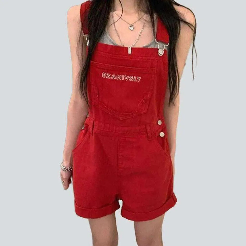 Ethnic Cultural Event Wear Stylish jeans overall shorts for women