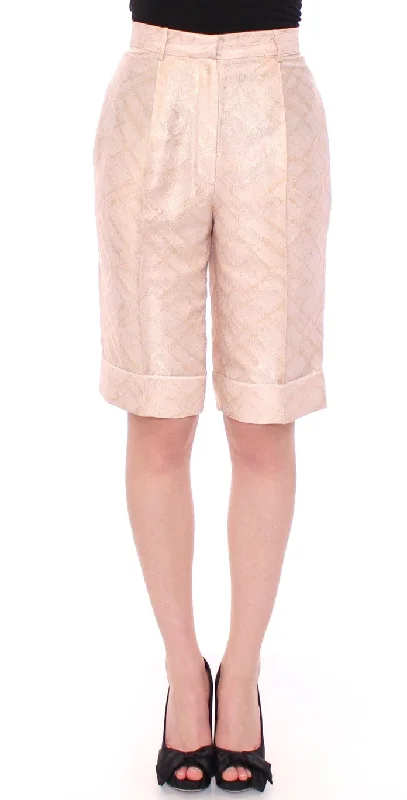 Laid-Back Elegance Zeyneptosun  Brocade Above Knee Women's Shorts