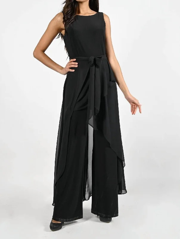 Trend Alert Woven Jumpsuit In Black