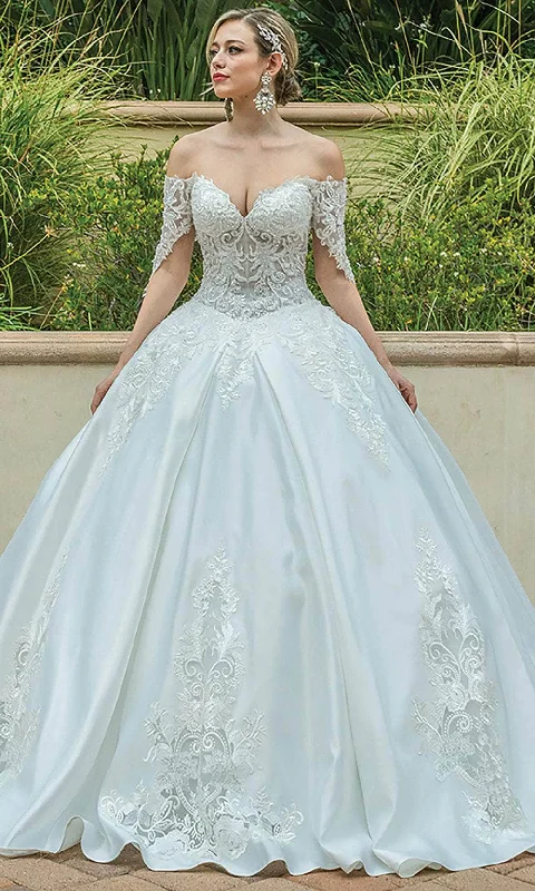 Now On Sale For Chic Urban Styles Dancing Queen 0187 - Off-Shoulder Embroidered Ballgown