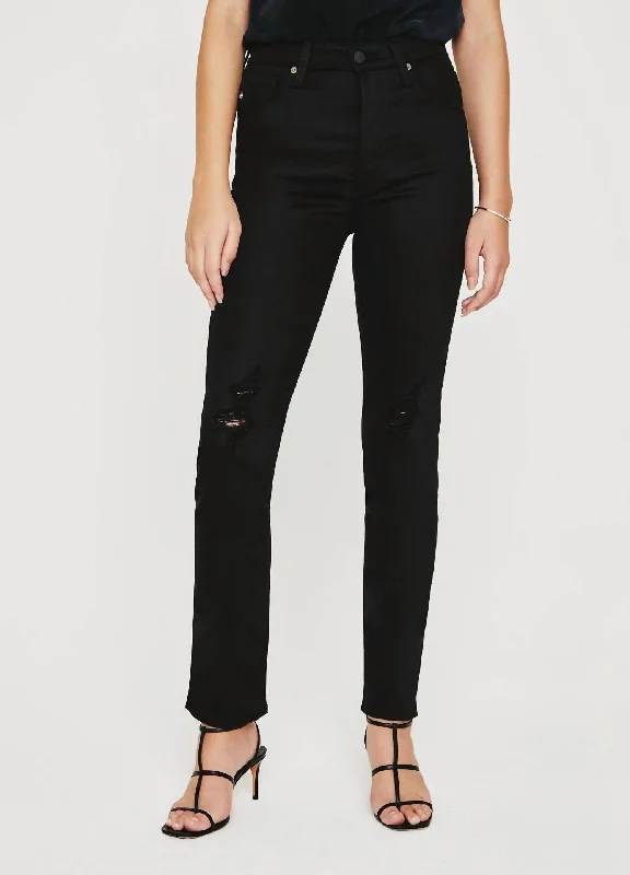 Chic & Cozy Collection Alexxis Slim Straight Leg Jean In Blackboard