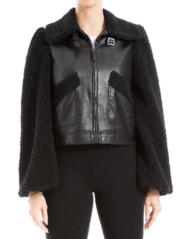 Sophisticated Style Max Studio Leatherette Jacket