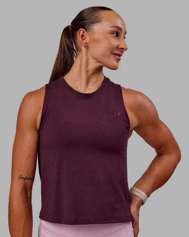 Trendy Women's Wear Collection Deluxe PimaFLX Tank - Cherry Lacquer