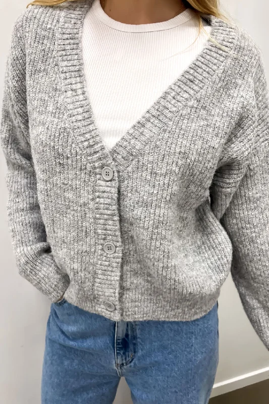 Casual Weekend Relaxed Style Olivia Cardigan Grey