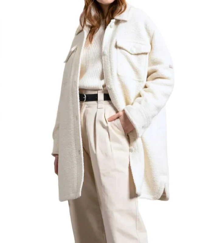 The Latest Trends Loelia Coat In Winter White