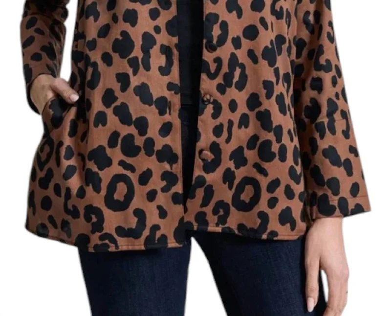 Flash Sale Now Carolina Jacket In Macchiato/black Cheetah