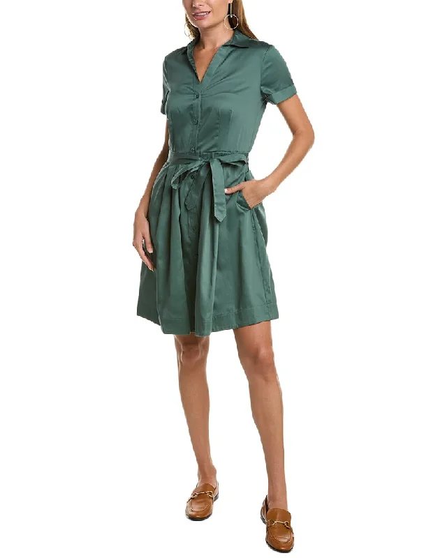 Chic Styles Brooks Brothers Belted Shirtdress