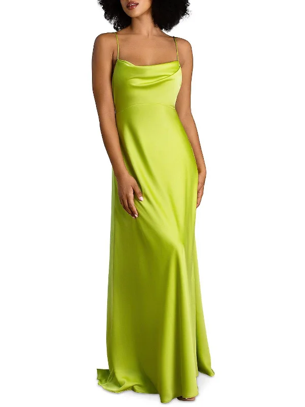 Elegant Attire For The Modern Lady Emerie Womens Drapey Long Evening Dress