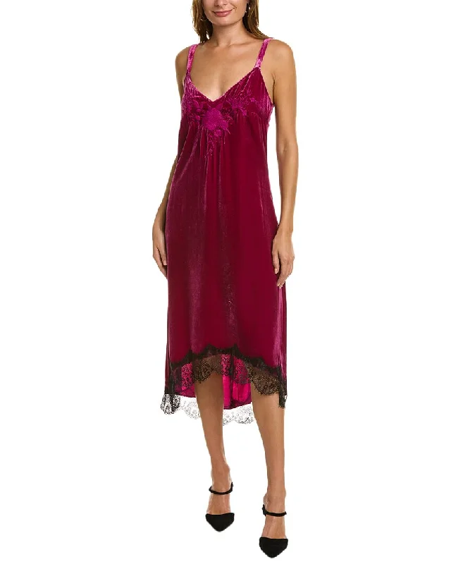 Fashion Sale Johnny Was Gaze Silk-Blend Slip Dress