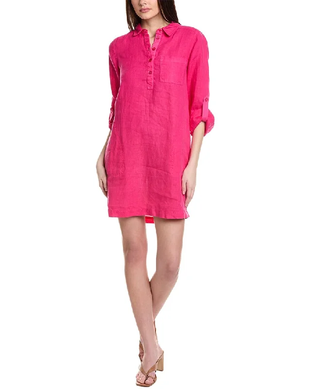 Chic Trend Collection Michael Stars Eleanor Utility Linen Shirtdress