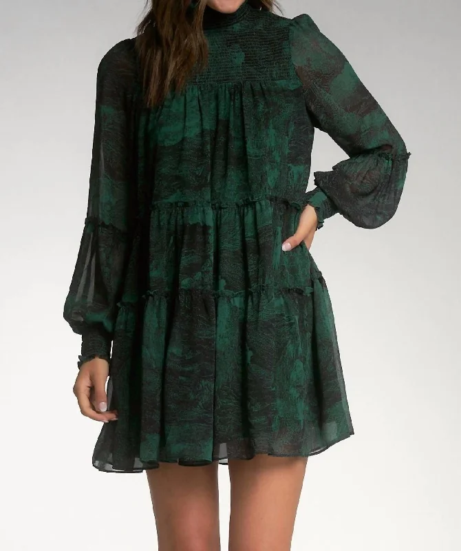 Unbeatable Prices Print Dress In Green