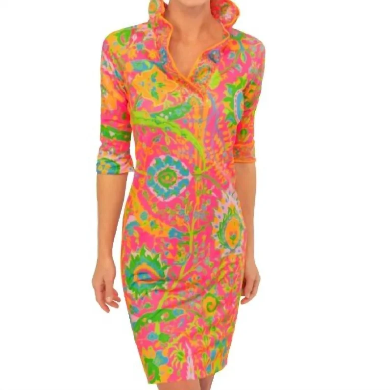 Special Offer Ruffneck Dress - Magic Carpet In Pink