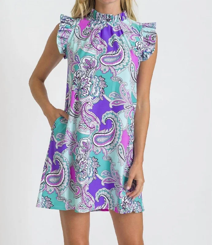 Limited Time Deal Shari Dress In Paisley Maxy Seamist