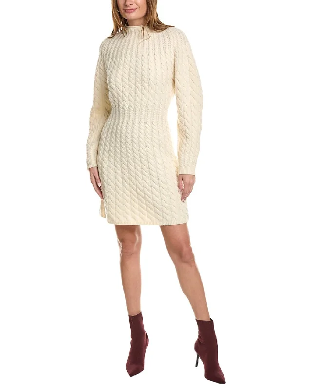 Trend Alert Theory Sculpted Wool & Cashmere-Blend Sweaterdress