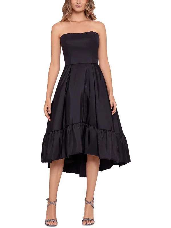 Shop Our Looks Womens Taffeta Bubble Hem Cocktail and Party Dress